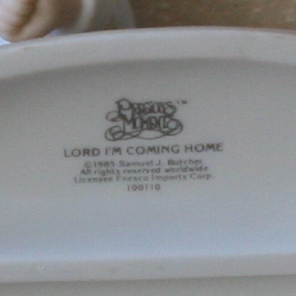 Precious Moment 'Lord I'm Coming Home' Little Boy Baseball - Picture 7 of 7